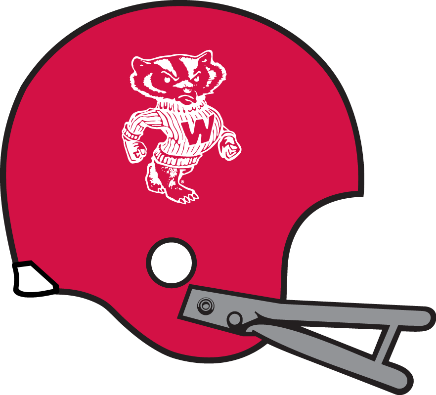 Wisconsin Badgers 1967-1969 Helmet Logo iron on transfers for clothing